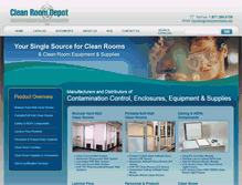 Tablet Screenshot of cleanroomdepot.com